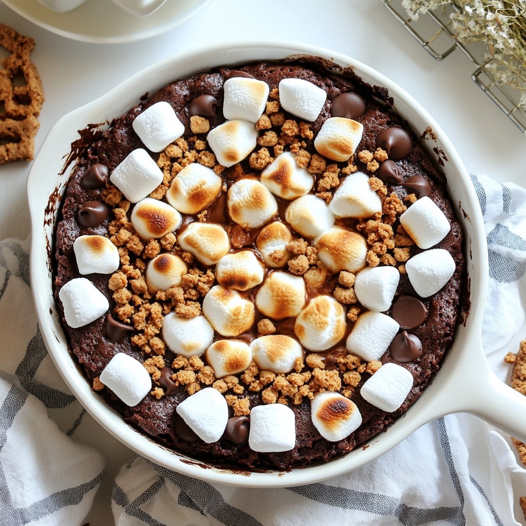 S’mores Brownie Skillet Irresistible Dessert Recipe
