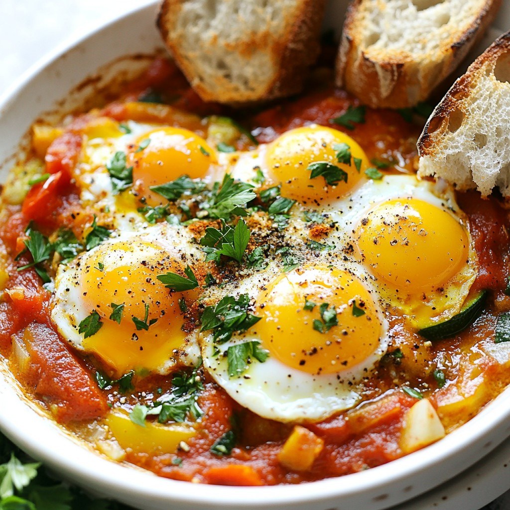 Smoky Brunch Roasted Vegetable Shakshuka Delight