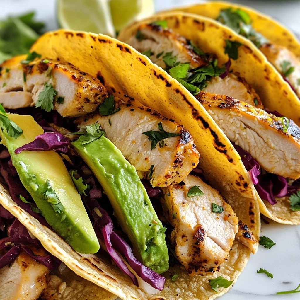 Jalapeño Lime Chicken Tacos Fresh and Flavorful Meal