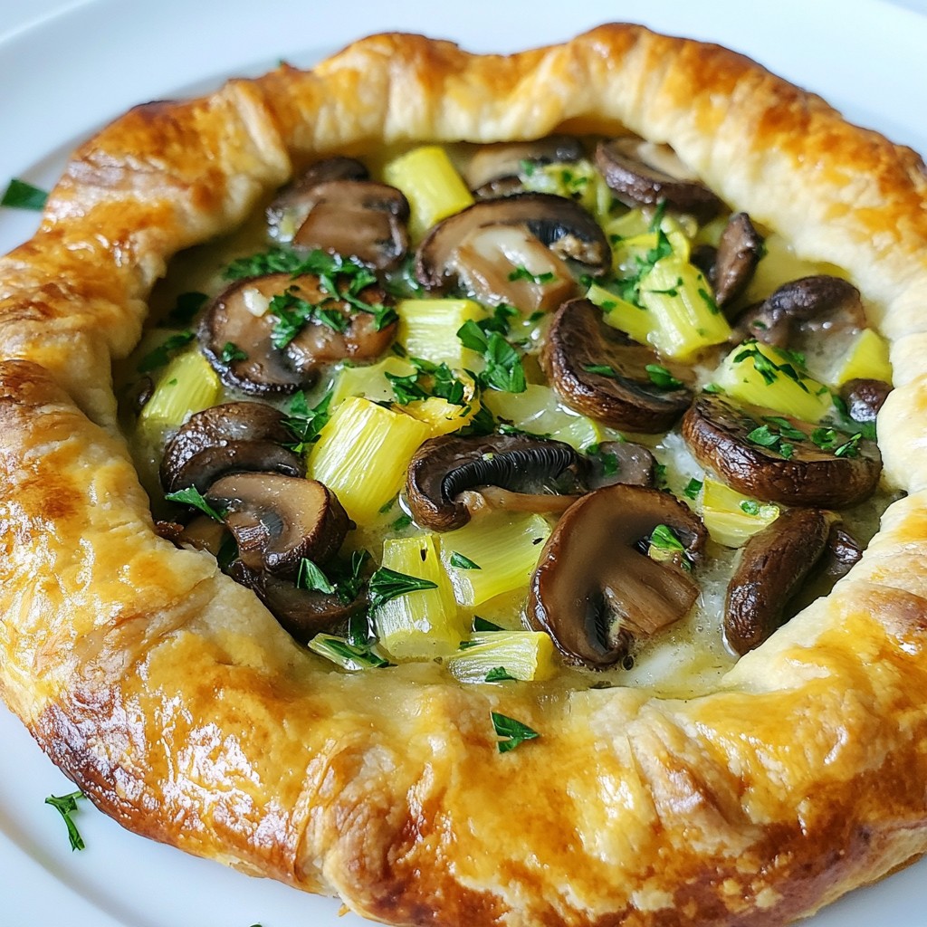 Brunch Creamy Mushroom and Leek Galettes Delight
