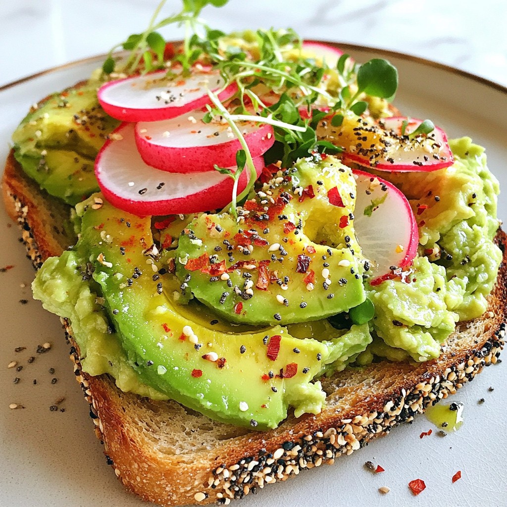 Avocado Toast with Everything Seasoning Simple Recipe