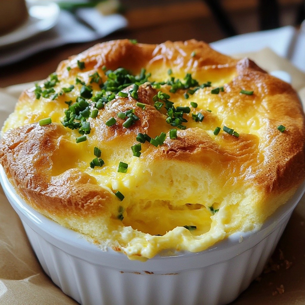 Brunch Herb and Cheese Egg Soufflé Delightful Recipe