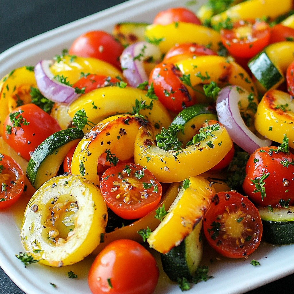 Sheet Pan Lemon Garlic Vegetables Vibrant and Tasty Meal
