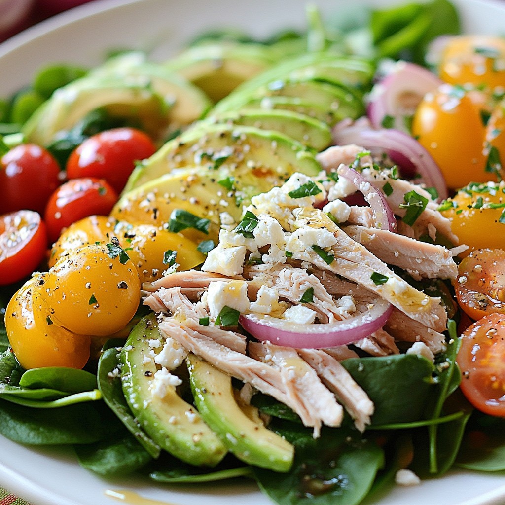 Brunch Smoked Turkey and Avocado Salad Delight
