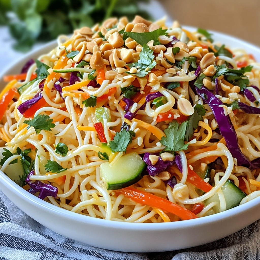 Peanut Sesame Noodle Salad Fresh and Flavorful Delight