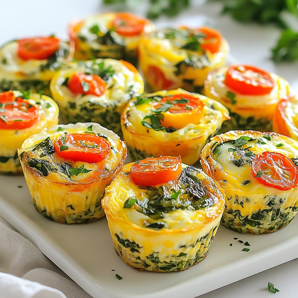 Make-ahead breakfast Veggie Quiche Cups Delight