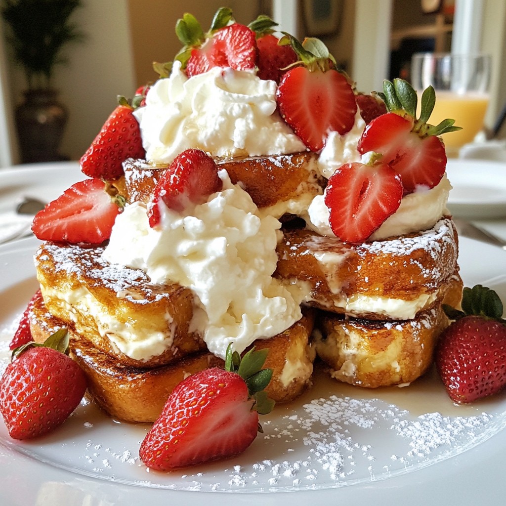 Strawberry Cheesecake French Toast Easy Morning Treat