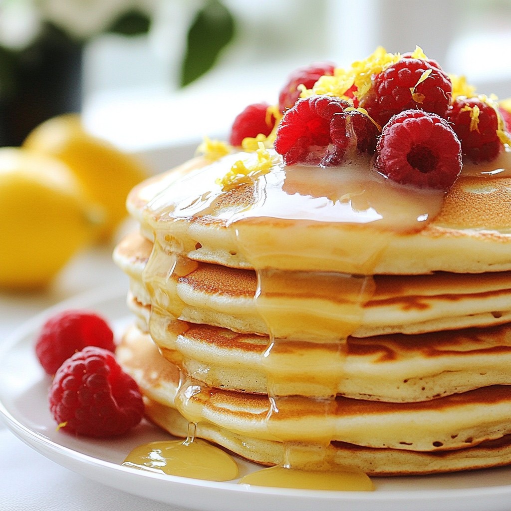 Sweet Pancakes Raspberry and Lemon Drizzle Delight