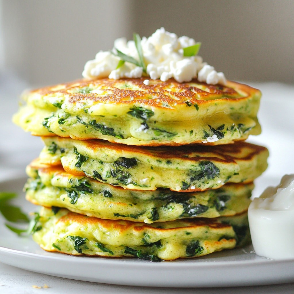 Savory Pancakes Spinach and Herb Delight Recipe