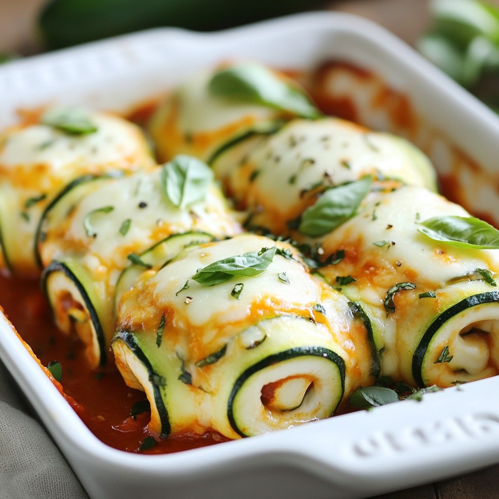 Zucchini Lasagna Rollups Fresh and Flavorful Recipe