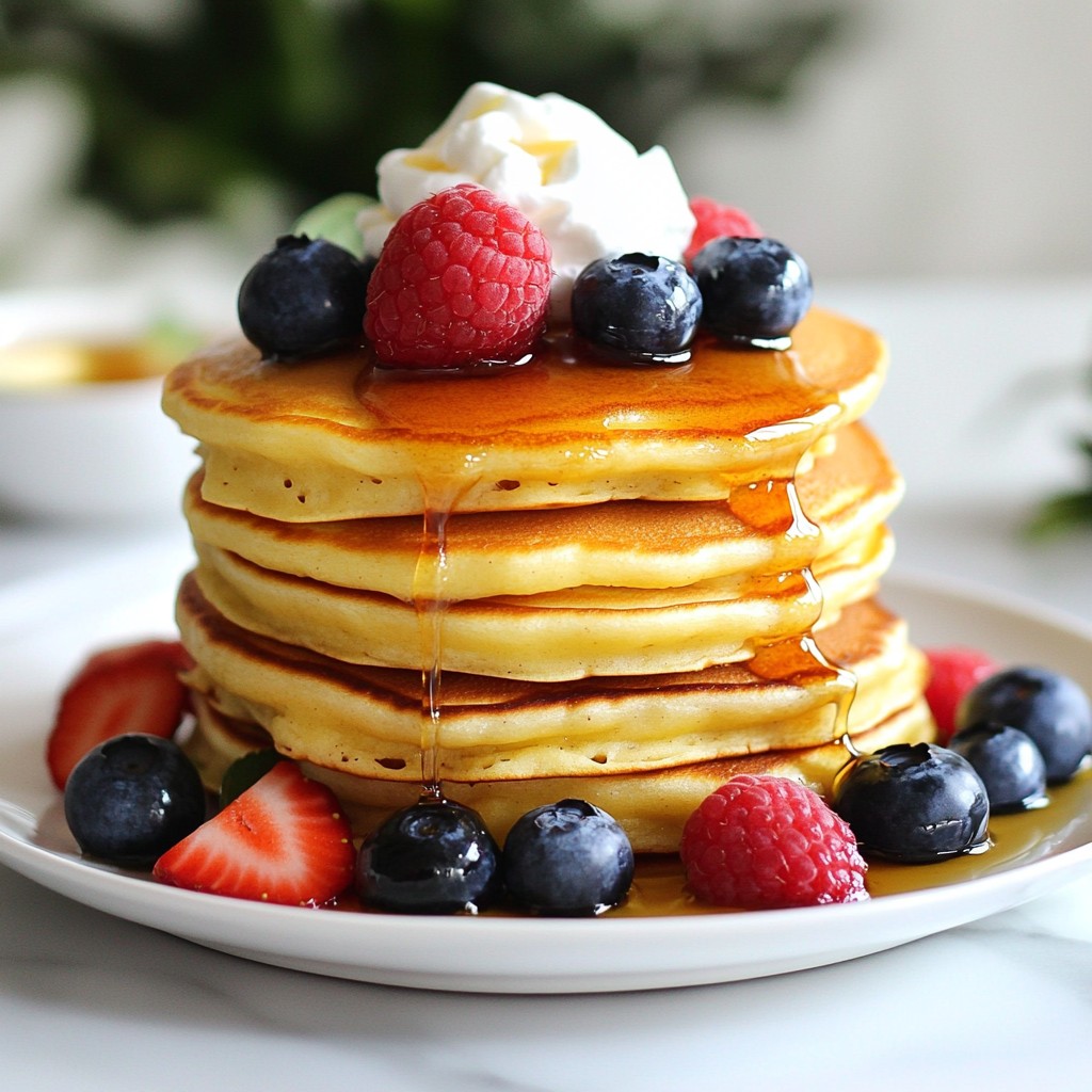 Sweet Pancakes Vanilla Bean Berry Delight Recipe