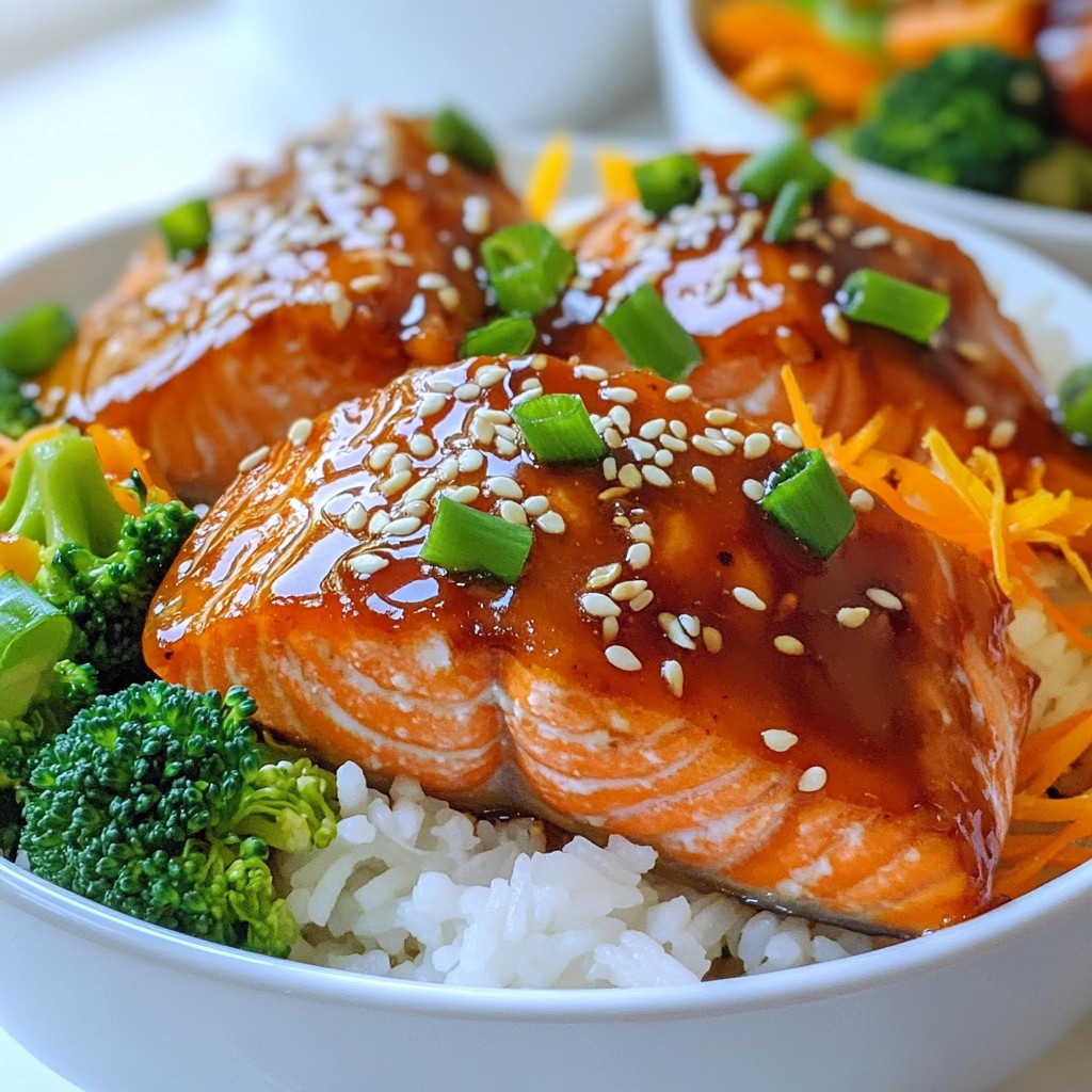 Teriyaki Salmon Rice Bowls Hearty and Flavorful Meal