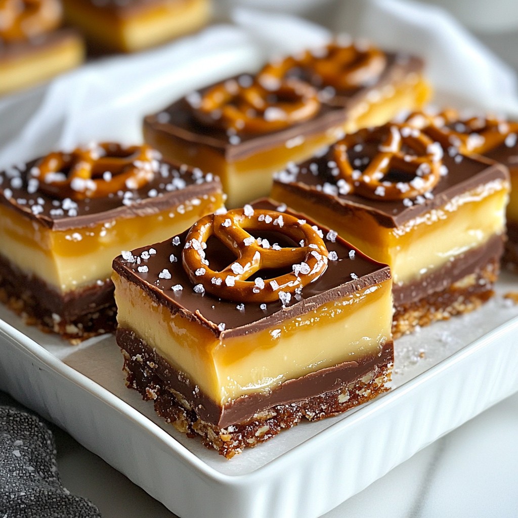 No-Bake Salted Caramel Pretzel Fudge Delight