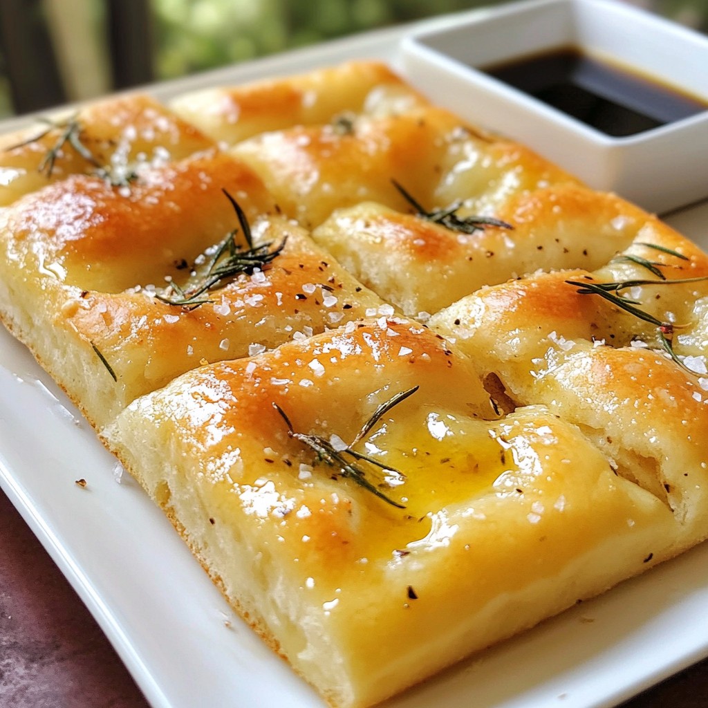 Garlic Rosemary Focaccia Easy and Flavorful Recipe