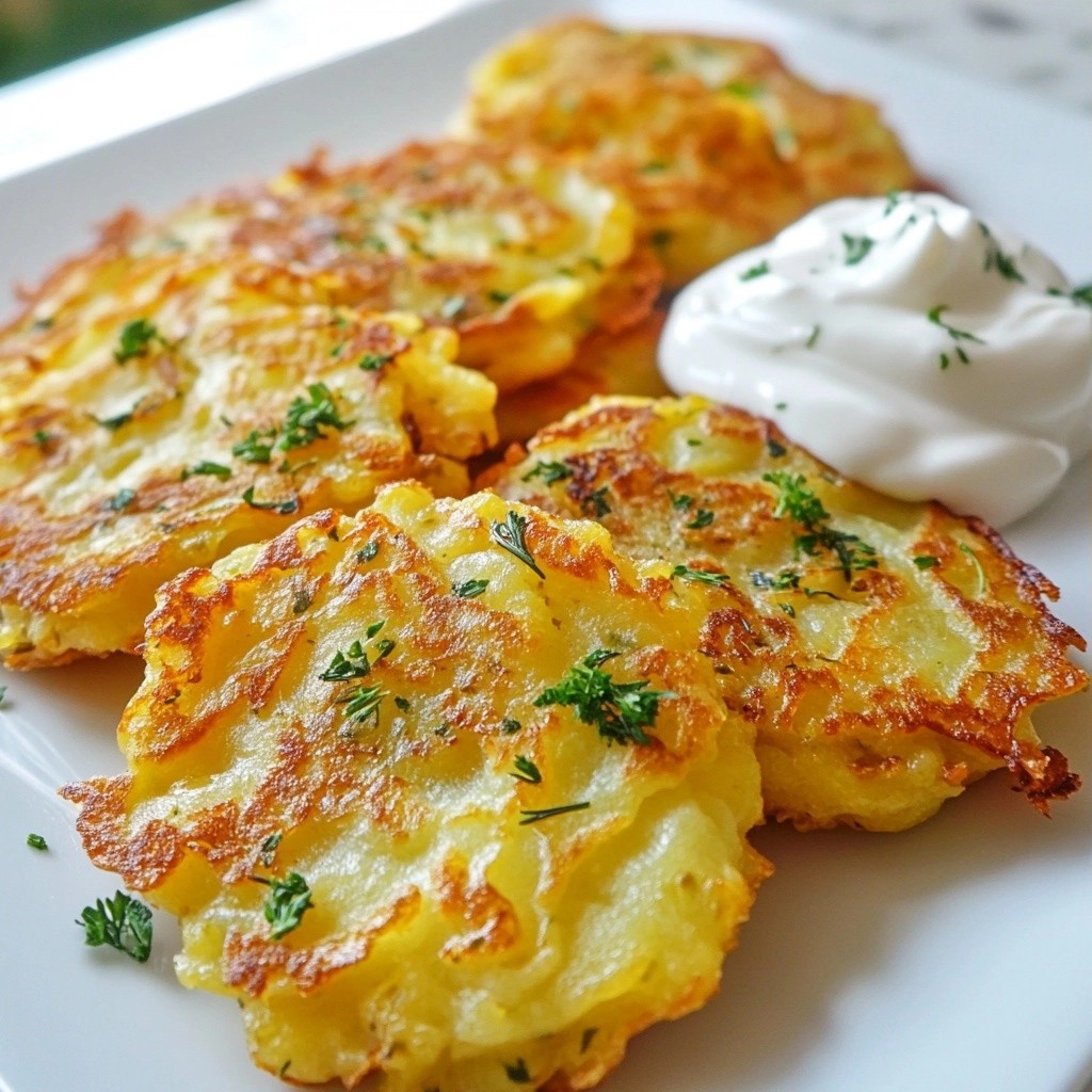 Savory Pancakes Garlic and Herb Potato Delight