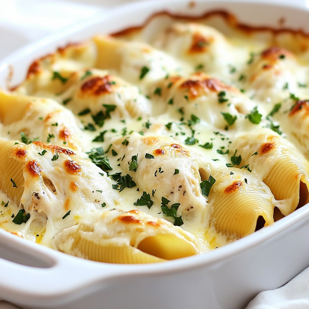 Chicken Alfredo Stuffed Shells Flavorful Comfort Dish