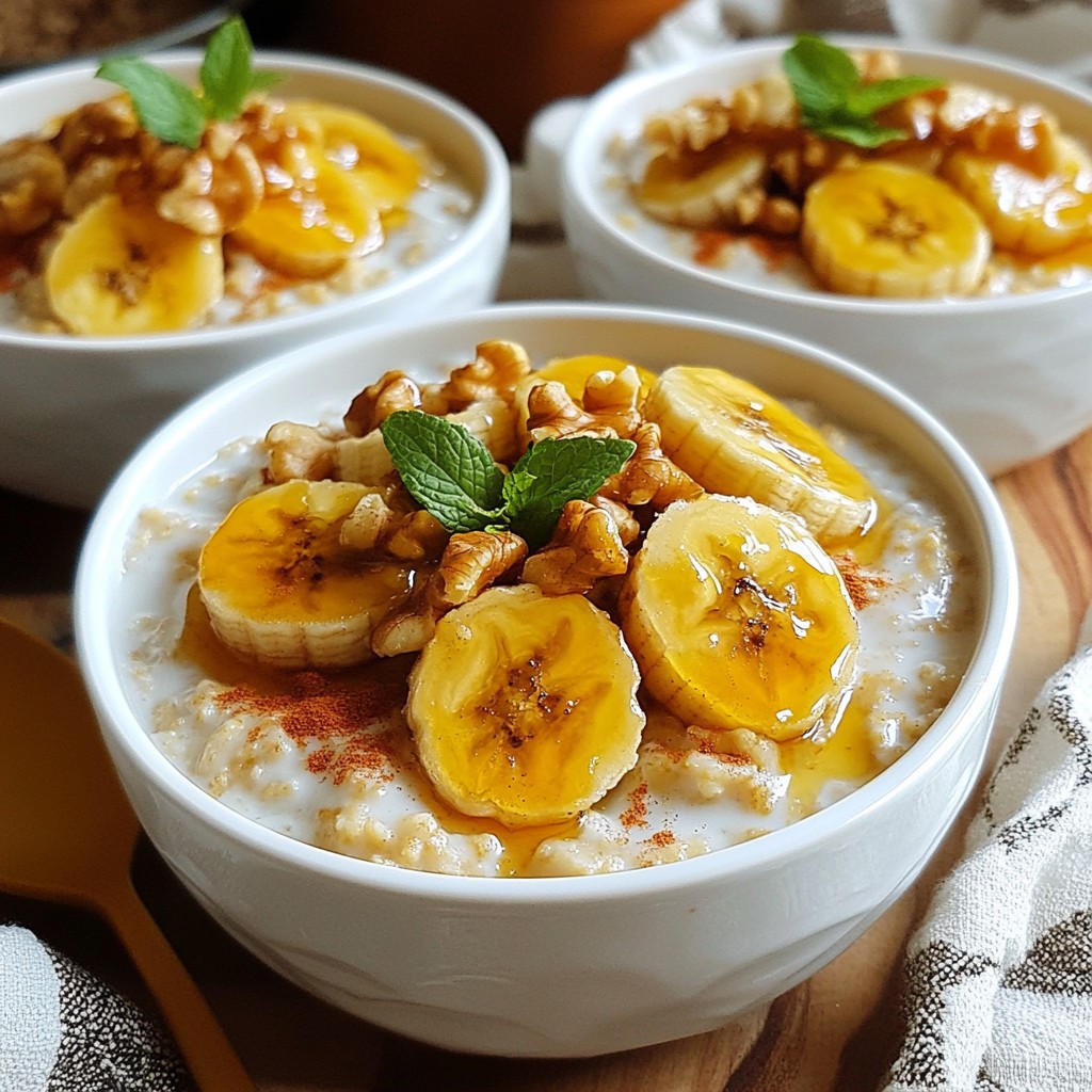 Caramelized Banana Oatmeal Delightful and Creamy Dish