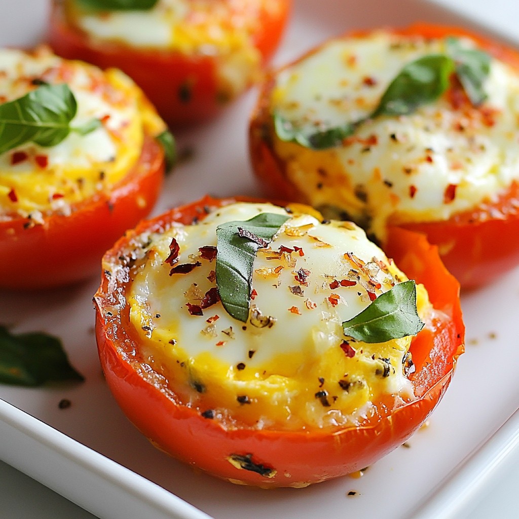 Brunch Baked Tomato and Basil Egg Cups Delightfully Easy