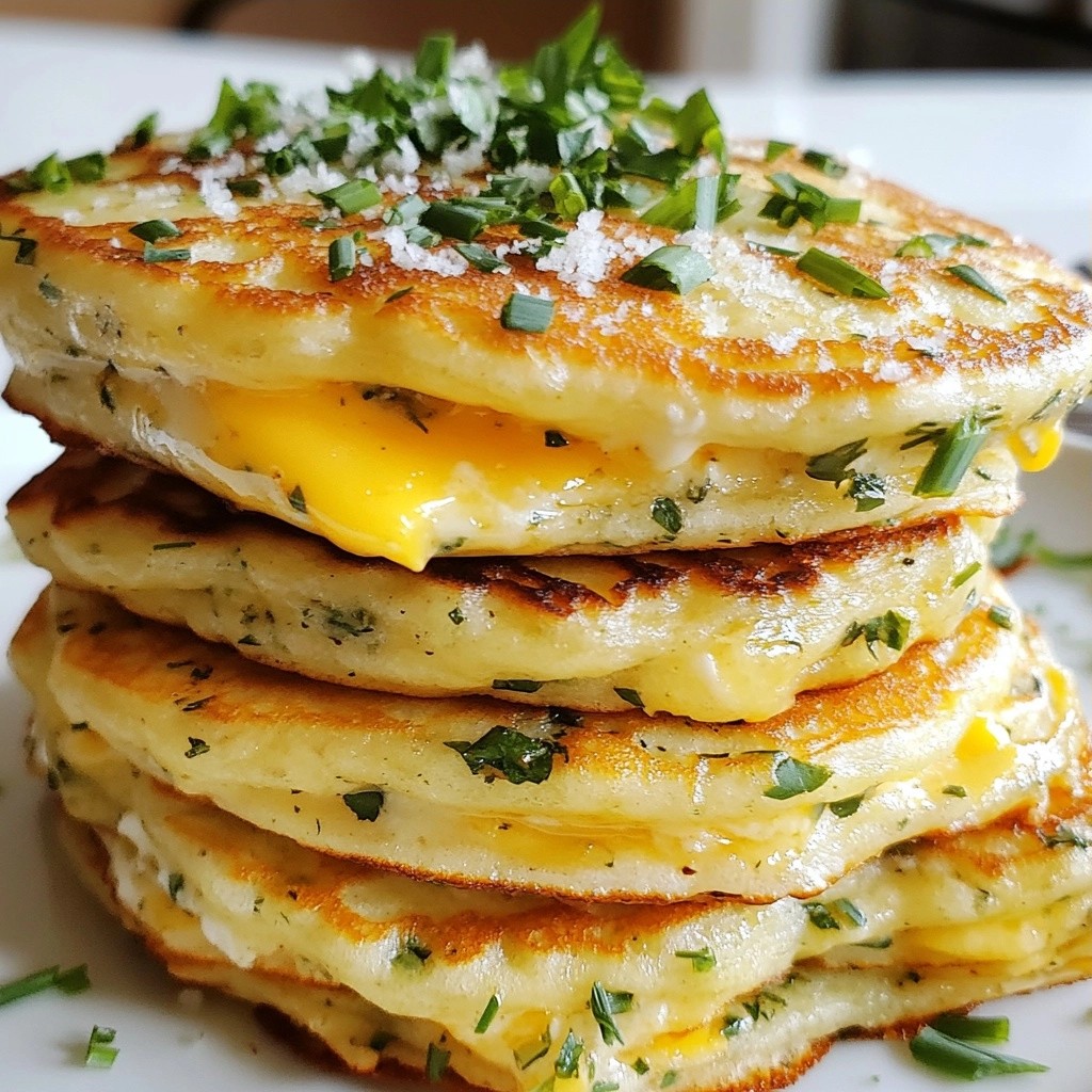 Savory Pancakes with Herb and Cheese Medley Delight