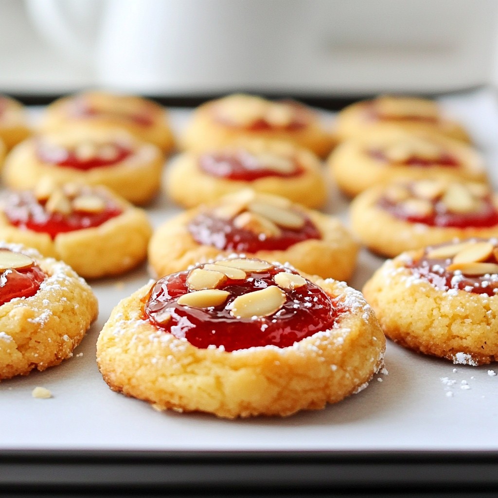 Raspberry Almond Thumbprint Cookies Tasty and Fun Treat