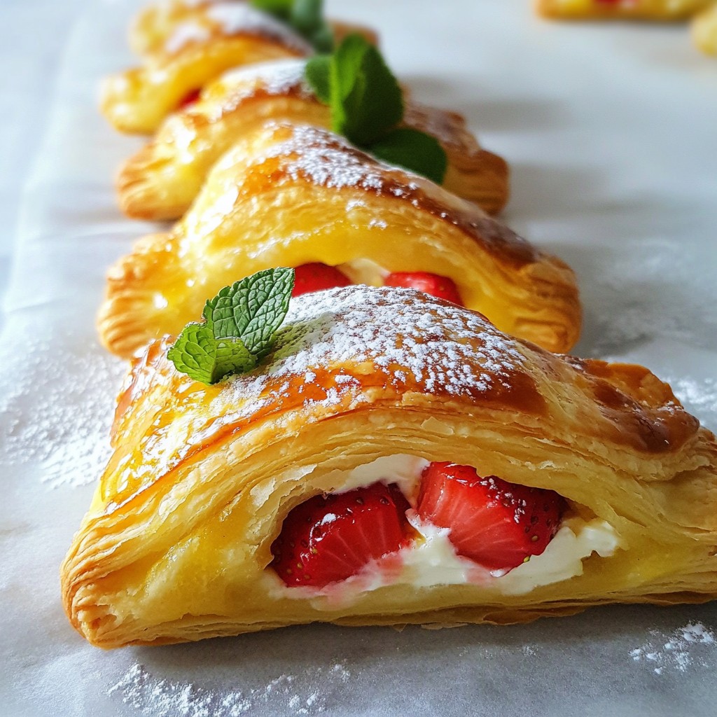 Strawberry Cream Danish Delight for Your Taste Buds