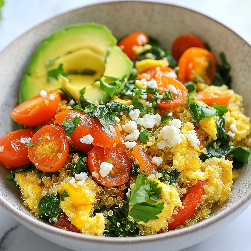 Quick Breakfast Quinoa and Veggie Scramble Recipe