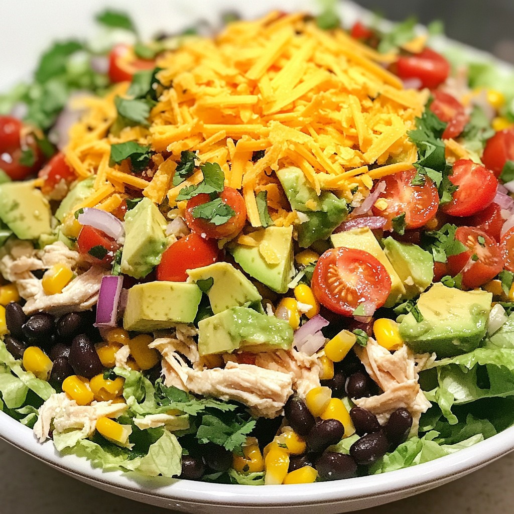 Loaded Chicken Taco Salad Flavorful and Fresh Recipe