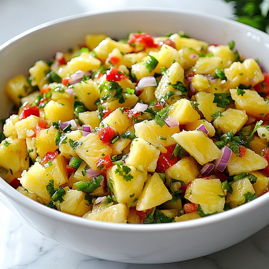 Tropical Pineapple Salsa Fresh and Flavorful Delight