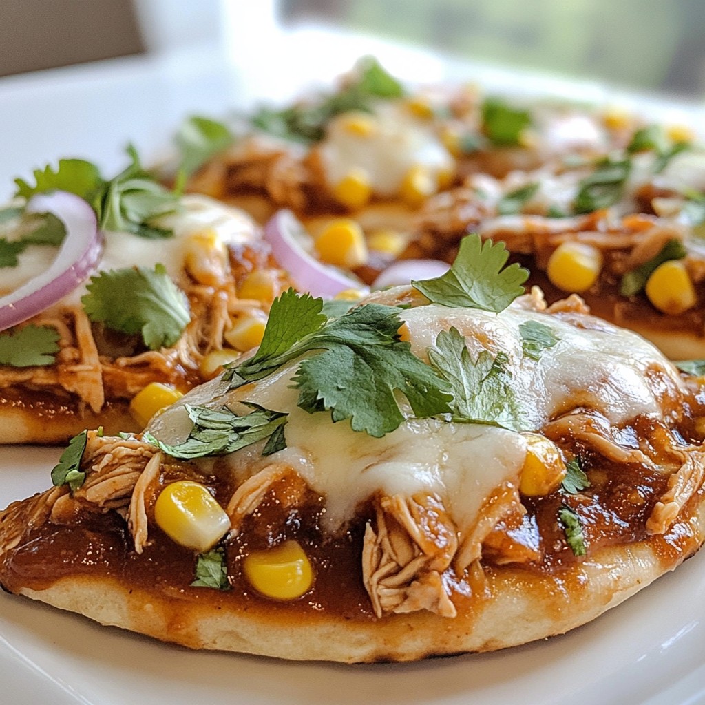 Savory BBQ Chicken Flatbread Easy and Quick Recipe