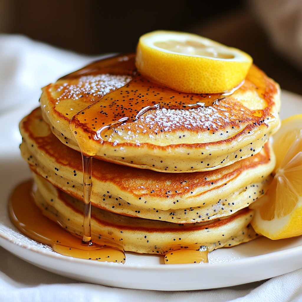 Lemon Poppy Seed Pancakes Fluffy and Delicious Start