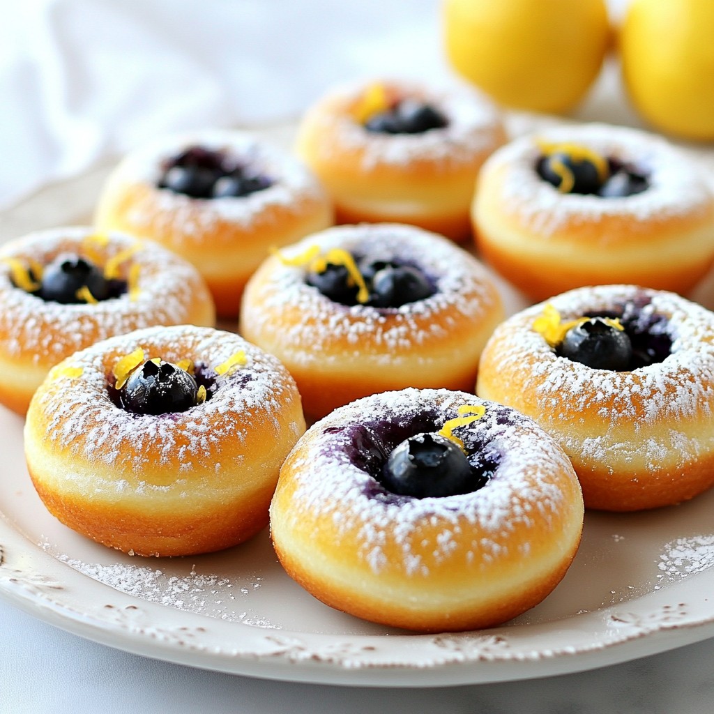 Baked Lemon Blueberry Donuts Fresh and Flavorful Treat