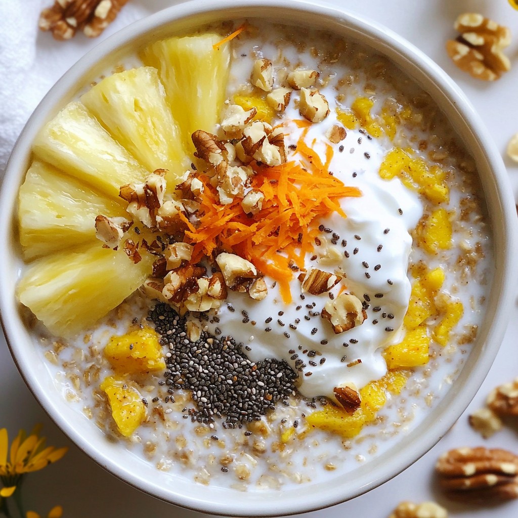 Carrot Cake Overnight Oats Simple and Tasty Breakfast