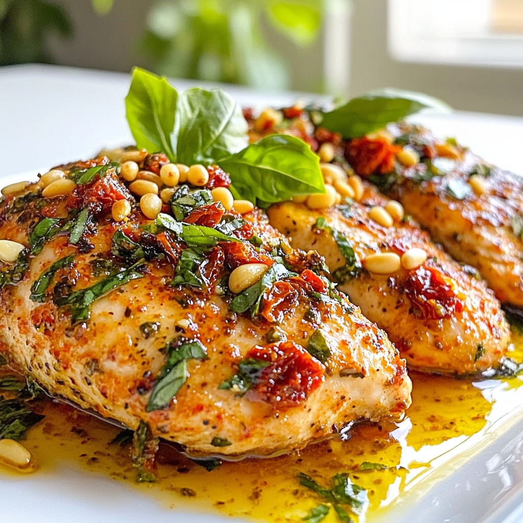 Sun-Dried Tomato Pesto Chicken Flavorful Dinner Delight