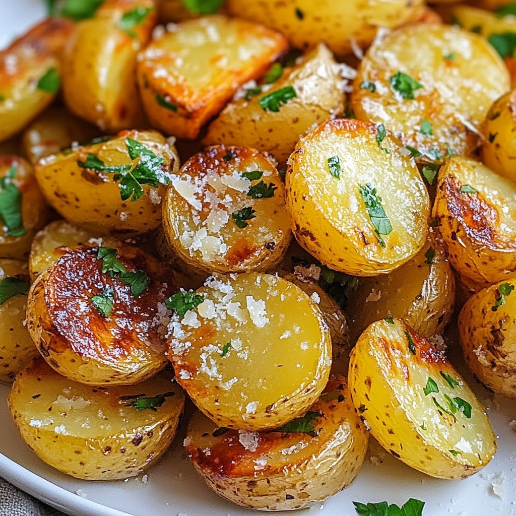 Garlic Parmesan Roasted Potatoes Flavorful Side Dish