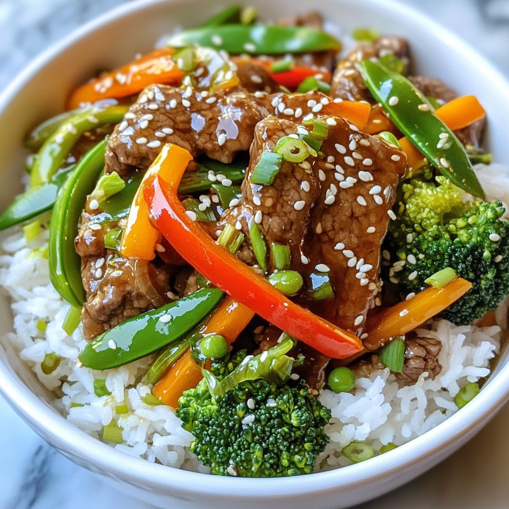 Savory Sesame Ginger Beef Stir-Fry Quick and Easy Meal