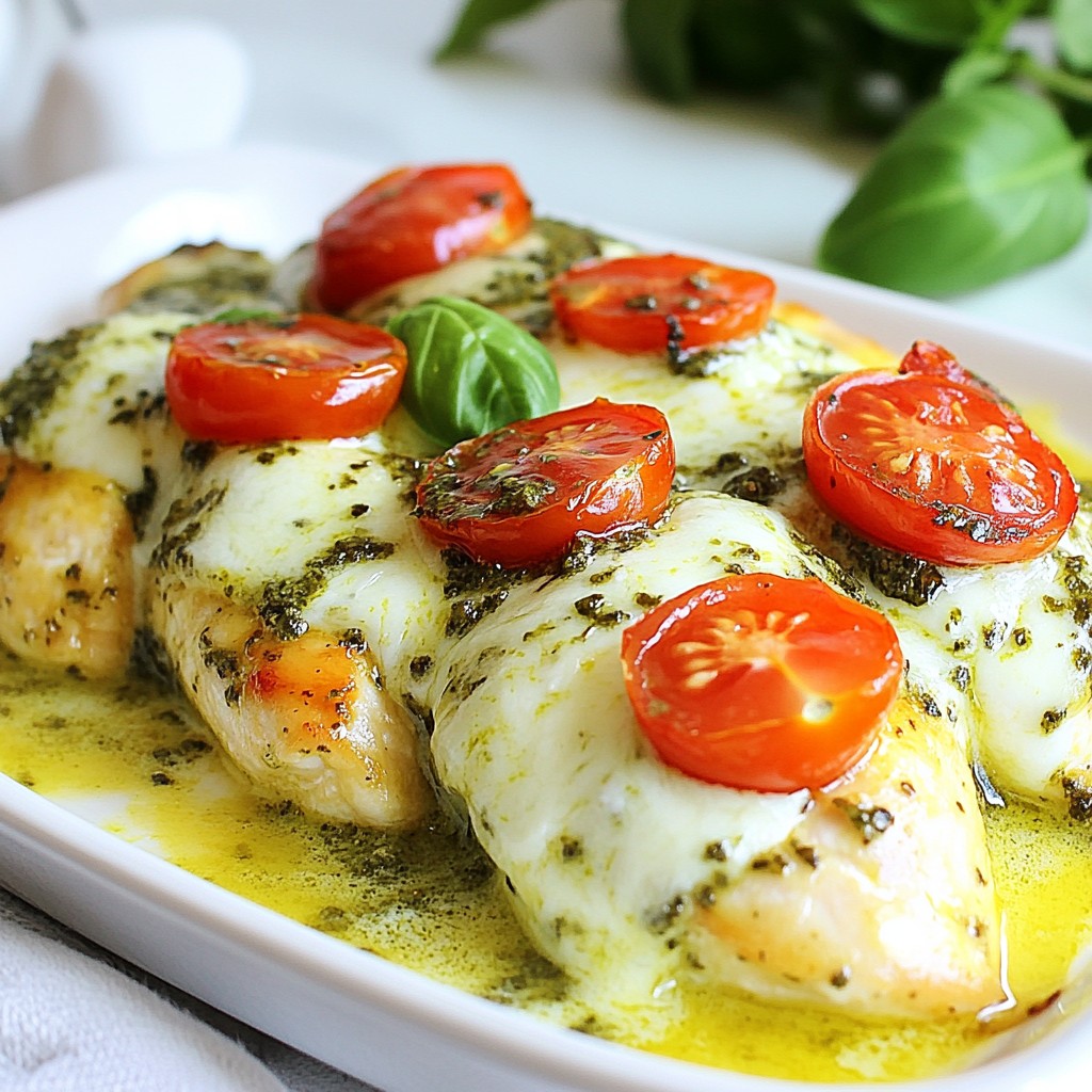 Creamy Pesto Chicken Bake Flavorful and Simple Meal