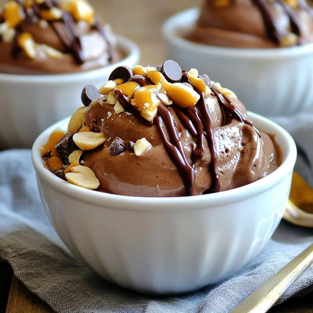 Chocolate Peanut Butter Nice Cream Delightful Treat