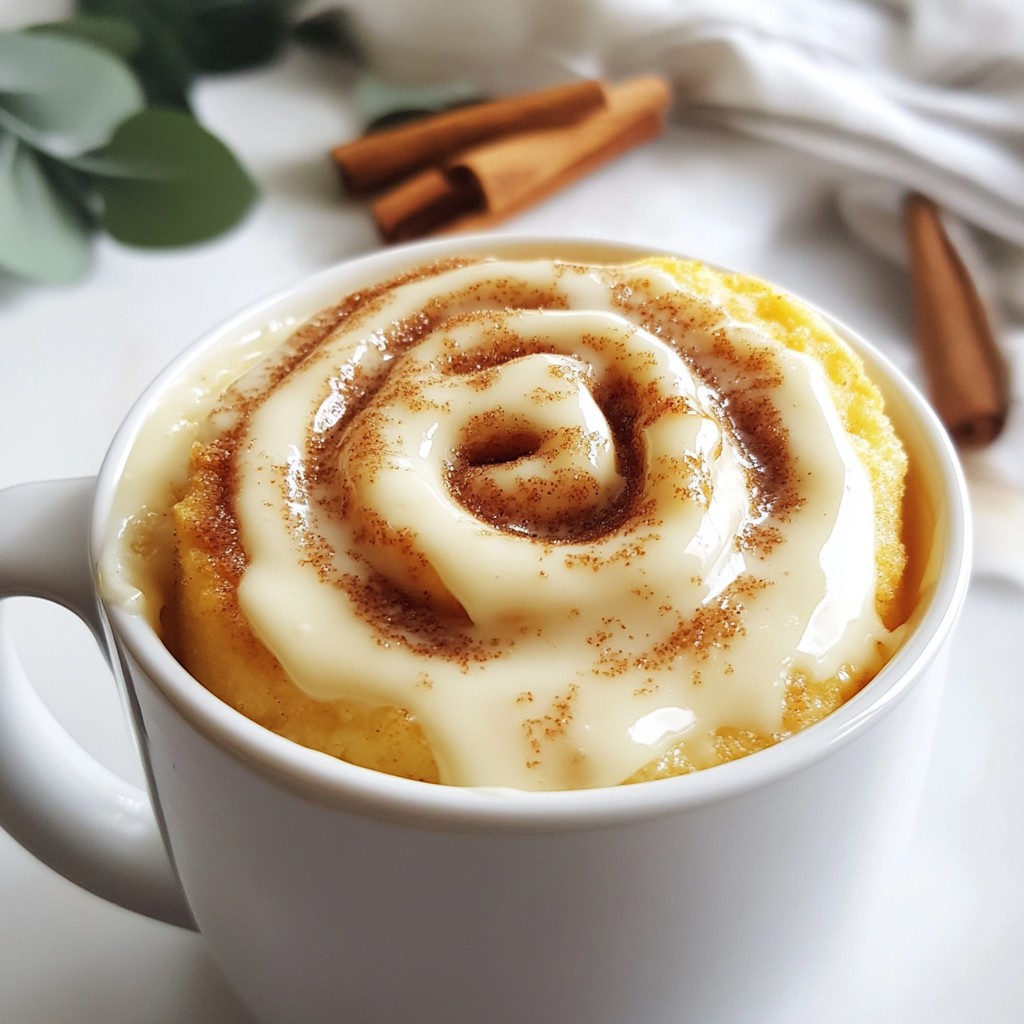 Cinnamon Roll Mug Cake Quick and Delicious Treat