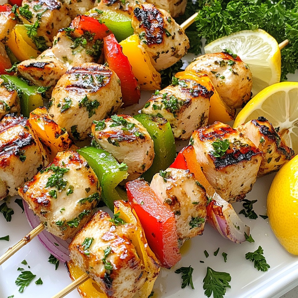 Lemon Herb Grilled Chicken Kabobs Flavorful Recipe