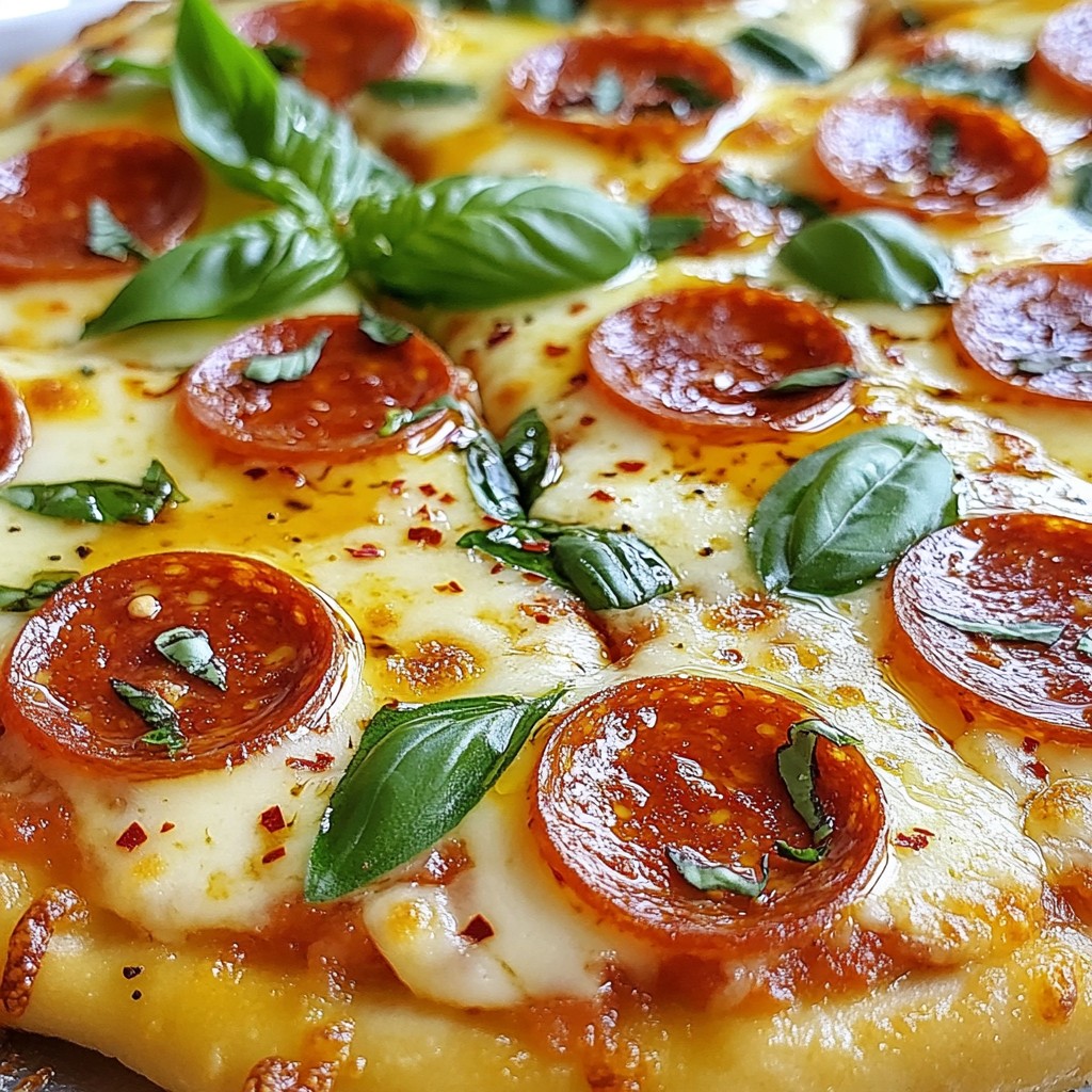 Hot Honey Pepperoni Pizza Flavorful and Perfectly Baked
