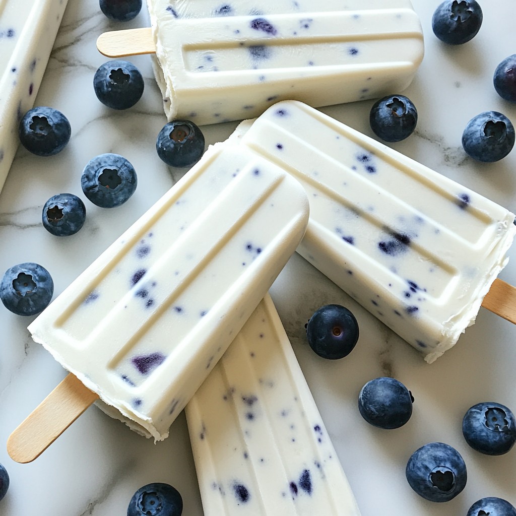 Greek Yogurt Blueberry Popsicles Simple and Tasty Treat