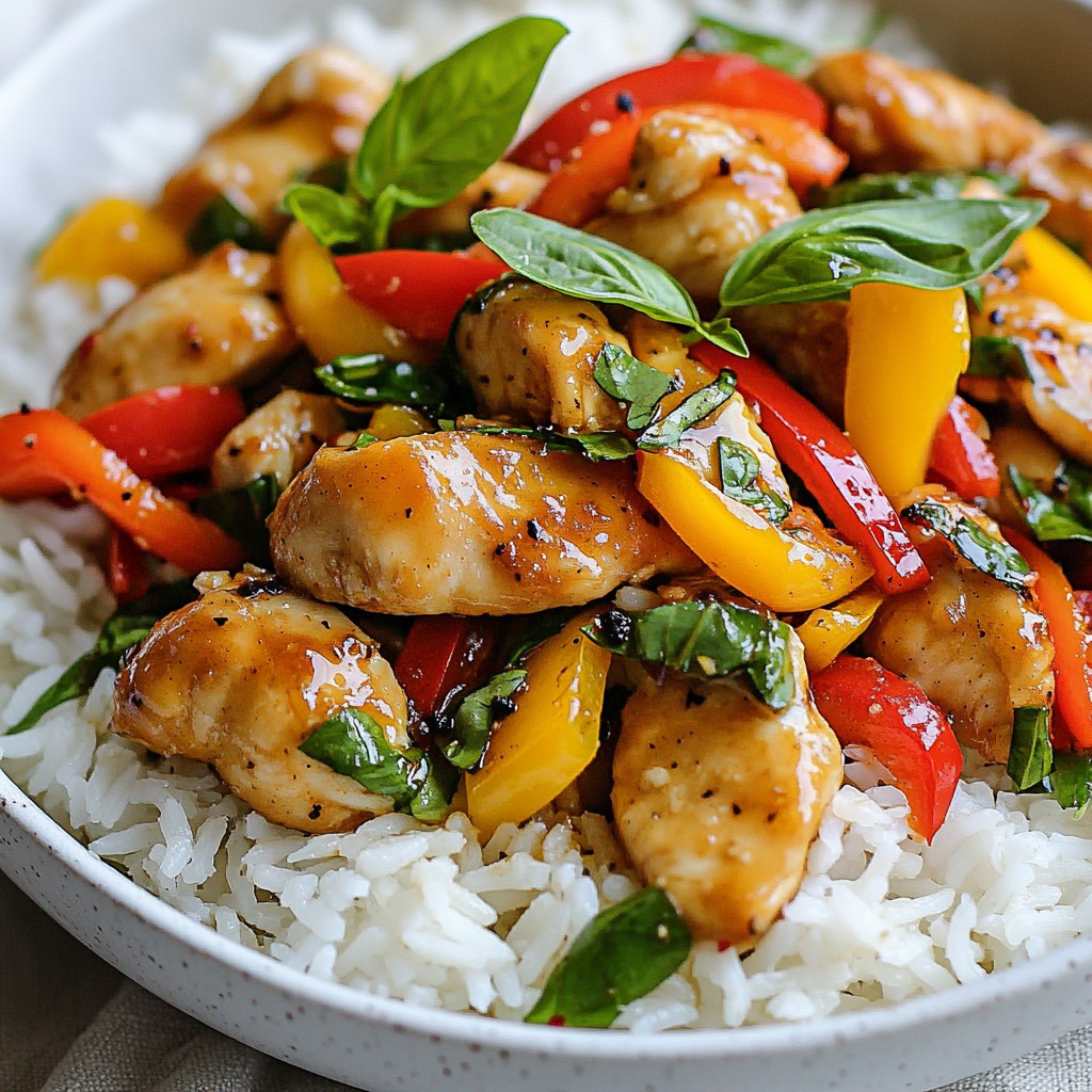Spicy Thai Basil Chicken Flavorful and Easy Recipe