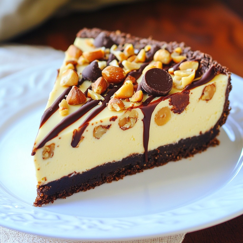 Peanut Butter Chocolate Cheesecake Rich and Creamy Delight