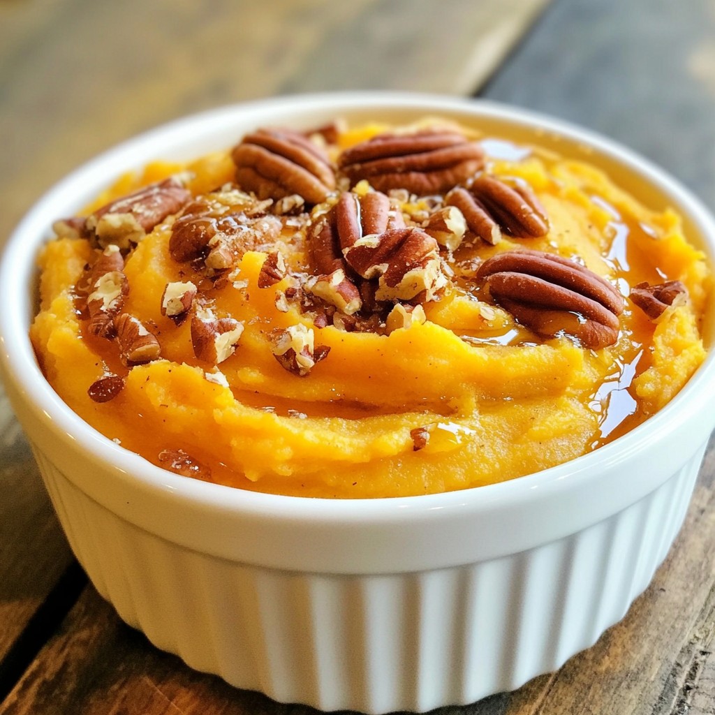Maple Pecan Sweet Potato Mash Creamy and Delicious Dish