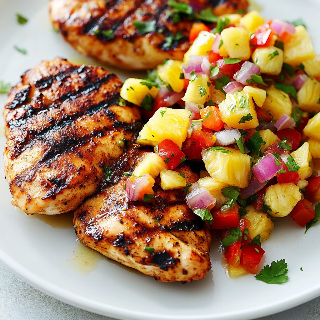 Pineapple Salsa Grilled Chicken Juicy and Flavorful Meal