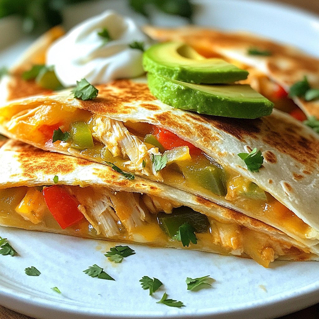 Savory Chicken Fajita Stuffed Quesadillas Recipe