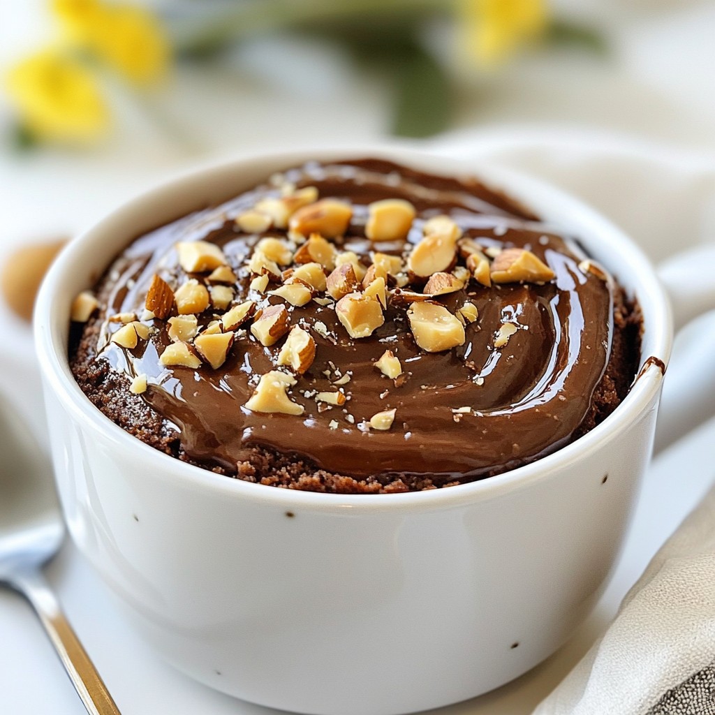 Chocolate Hazelnut Mug Cake Quick and Easy Delight
