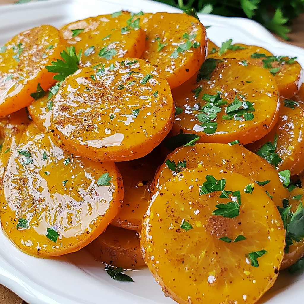 Maple Glazed Carrot Coins Savory and Simple Recipe
