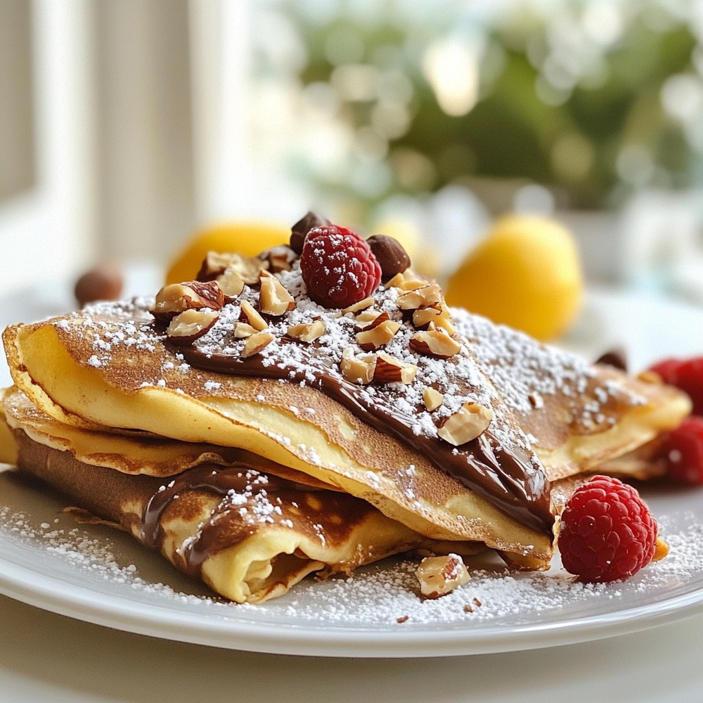 Chocolate Hazelnut Crepes Delightful and Easy Recipe