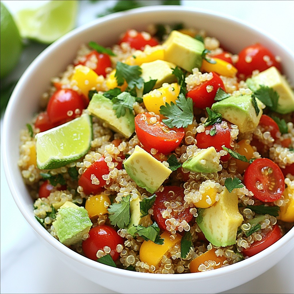 Southwest Quinoa Salad Fresh and Flavorful Dish